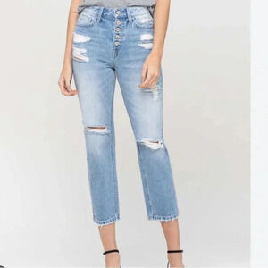 VERVET by Flying‎ Monkey SUPER HIGH RISE DISTRESSED Jeans